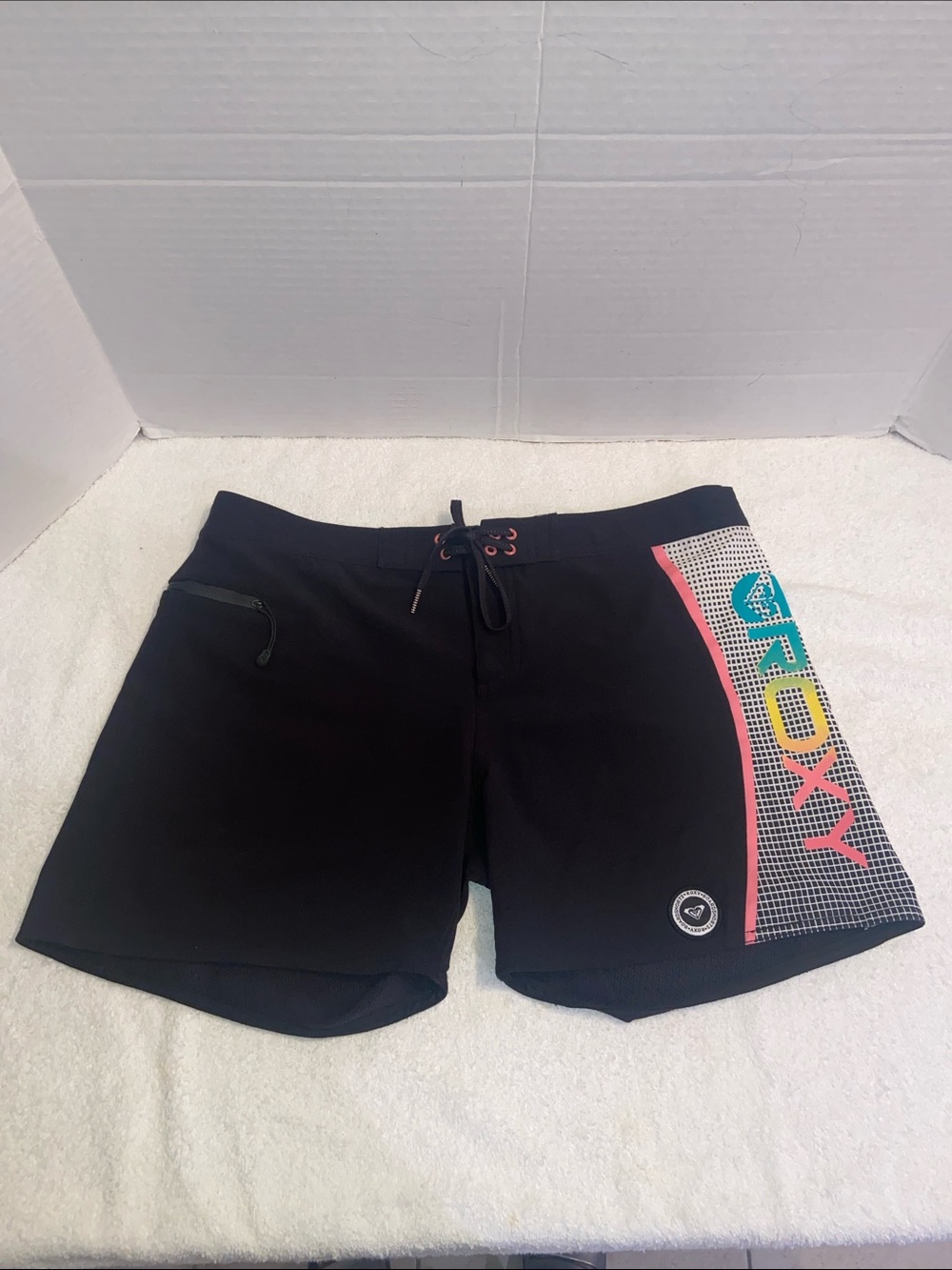 Roxy Black Active Water Shorts Size 9